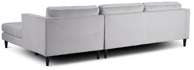 Shae Light Gray Micro Right Chaise Sectional (4)