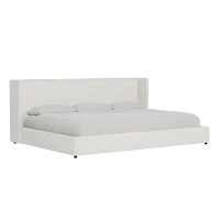 Captiva Gellar White 48" Upholstered Shelter Bed