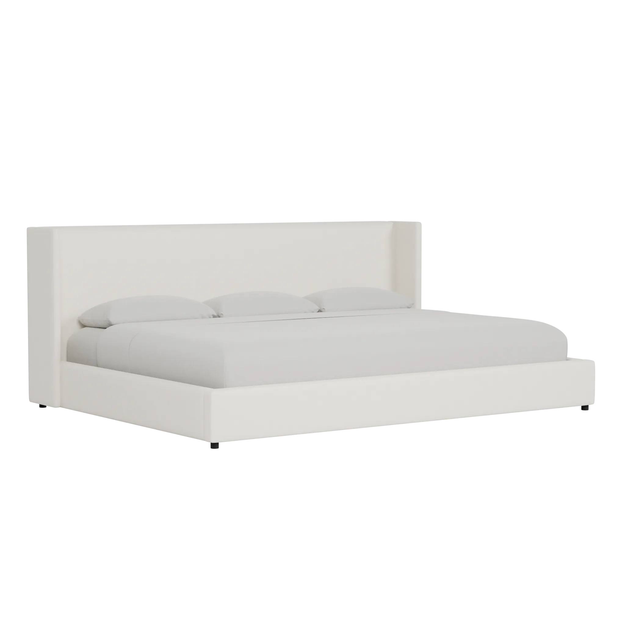Captiva Gellar White 48" Upholstered Shelter Bed