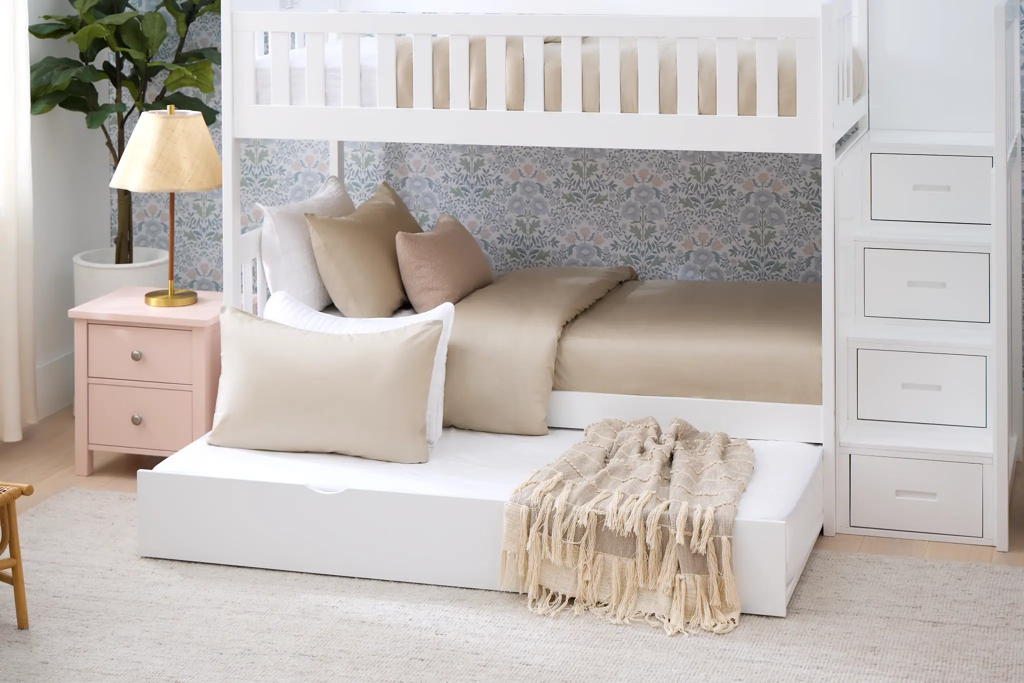 Charleston White Step Storage Bunk Bed Charleston White Step Storage Bunk Bed