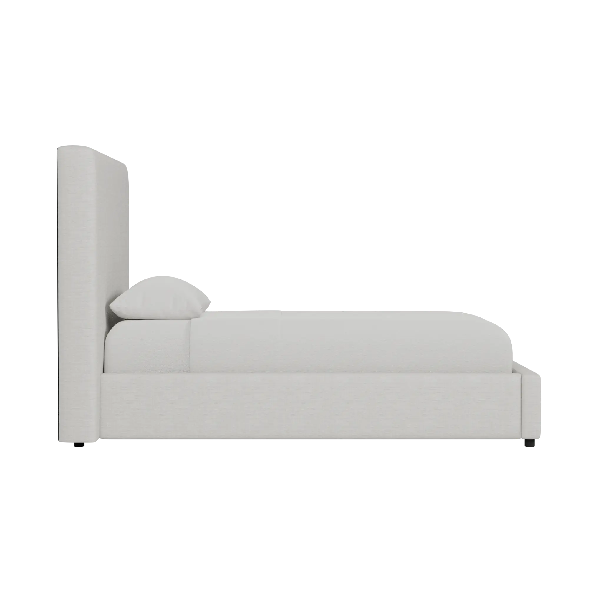 Grayton Maguire Ivory 54" Upholstered Platform Bed Grayton Maguire Ivory 54" Upholstered Platform Bed