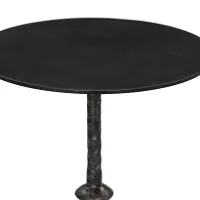 Four Hands Jocelyn Black Metal Round End Table