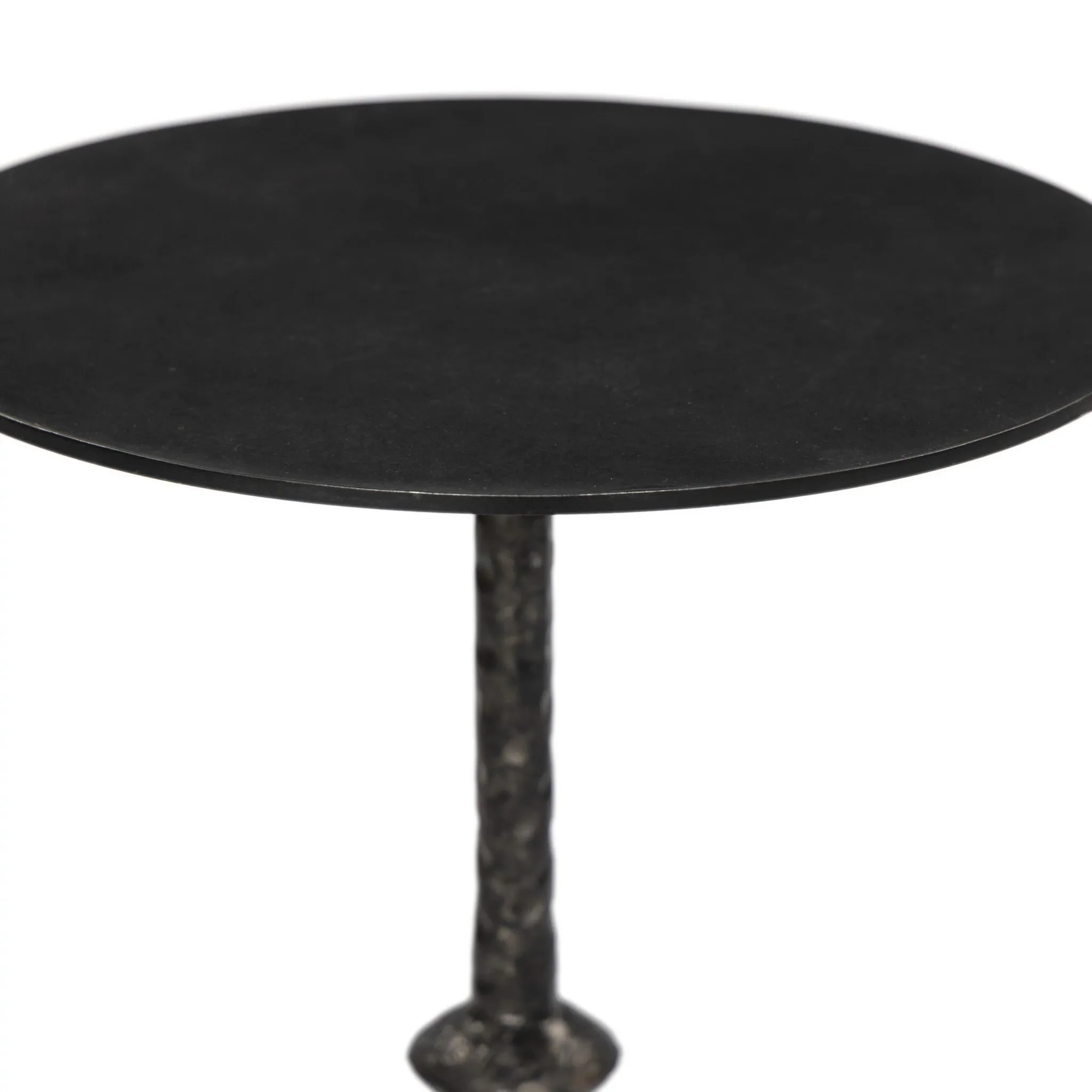 Four Hands Jocelyn Black Metal Round End Table