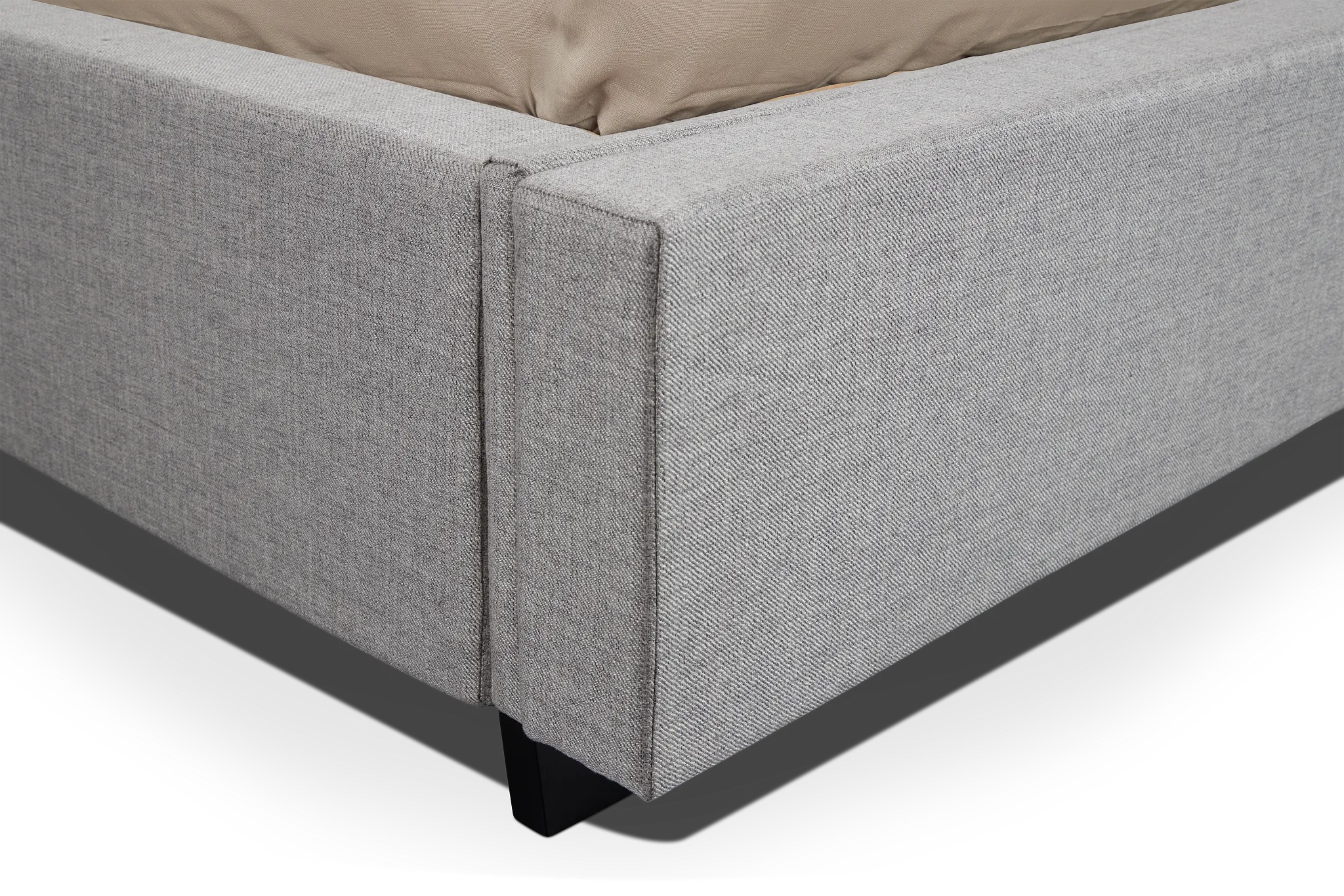 Monica Light Gray Uph Platform Storage Bed