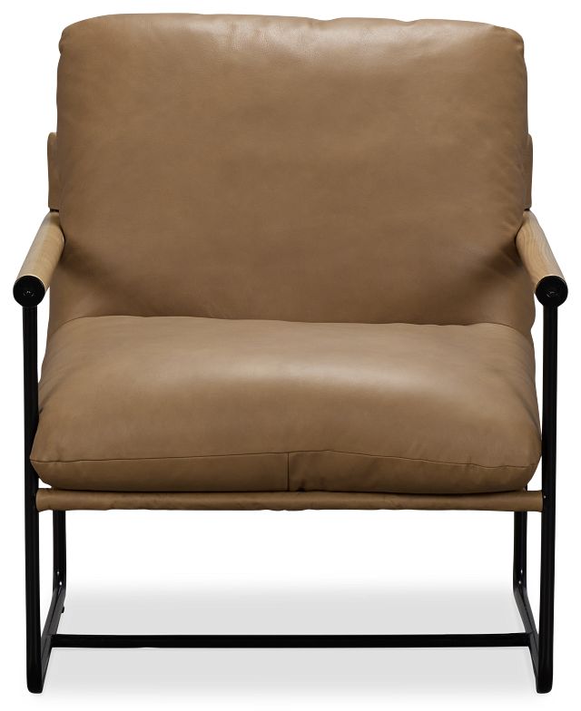 Margo Brown Leather Accent Chair