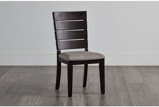 Sienna Dark Tone Slat Side Chair
