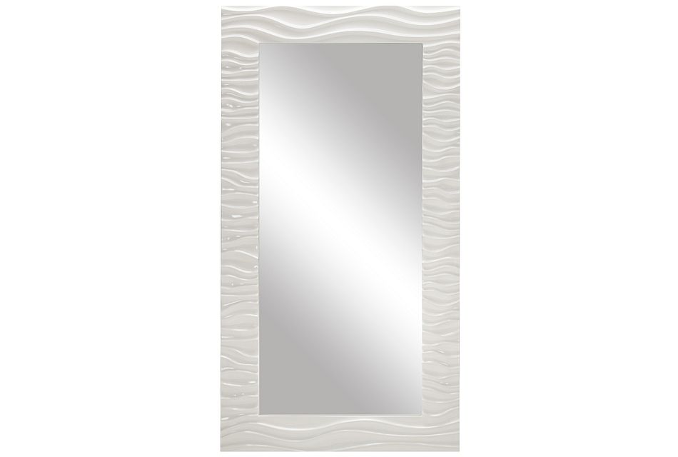 Ripple White Floor Mirror Home Accents Mirrors City Furniture