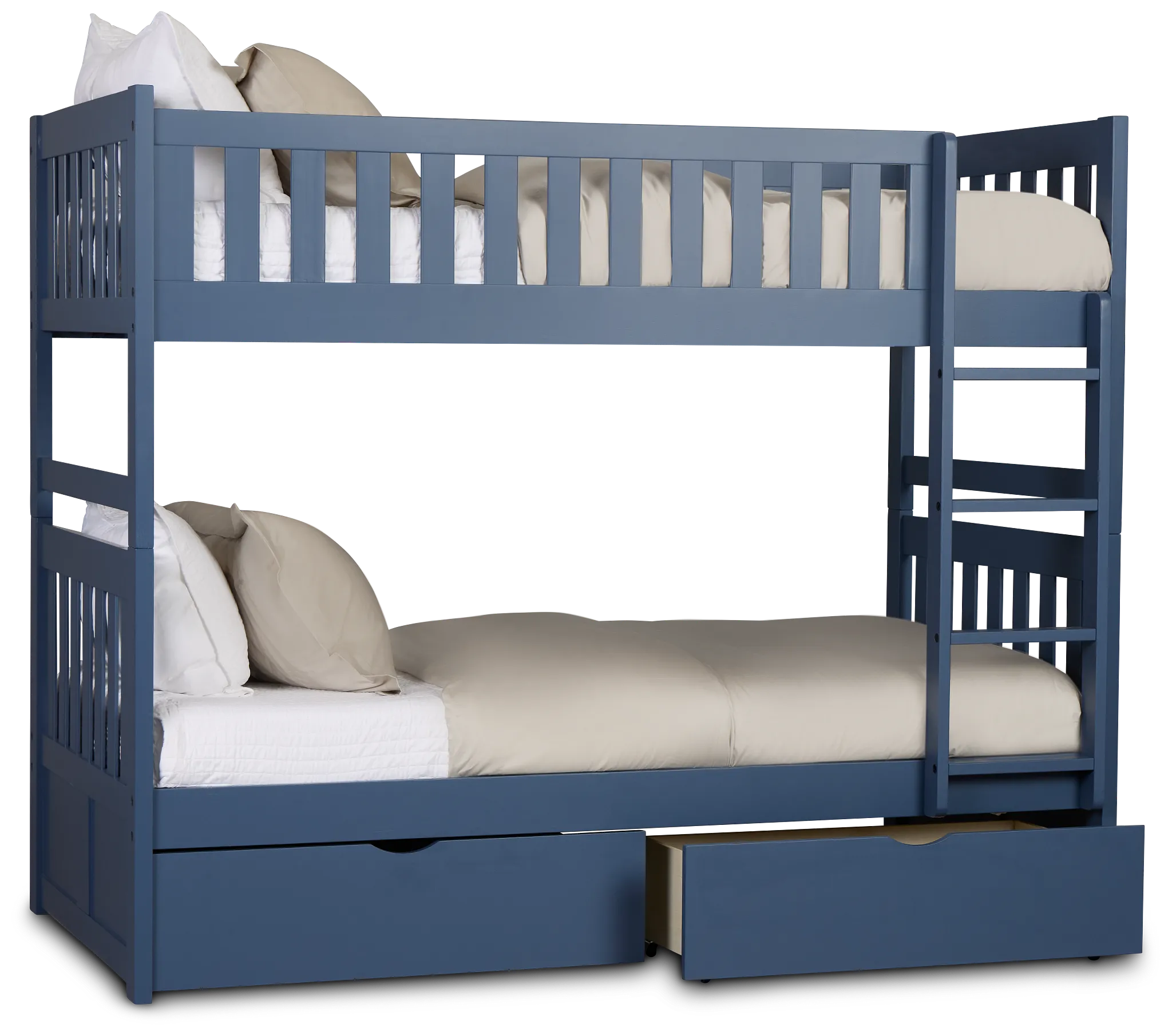 Charleston Dark Blue Storage Bunk Bed