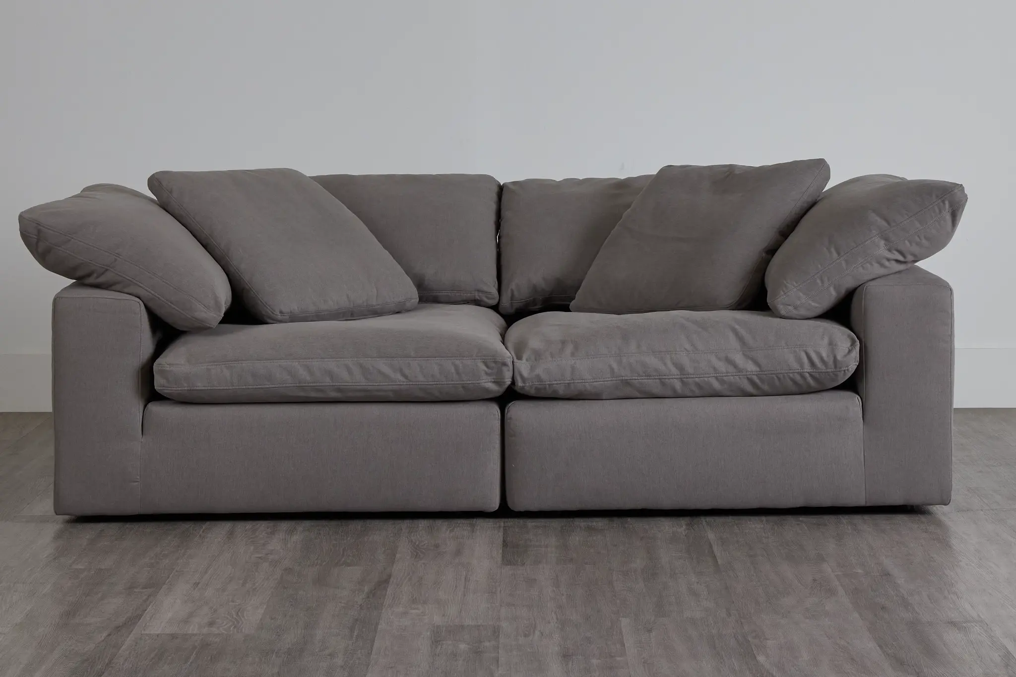 Nixon Light Gray Fabric 2-piece Modular Sofa Nixon Light Gray Fabric 2-piece Modular Sofa