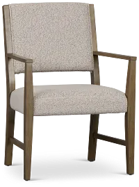 Vance Light Tone Upholstered Arm Chair