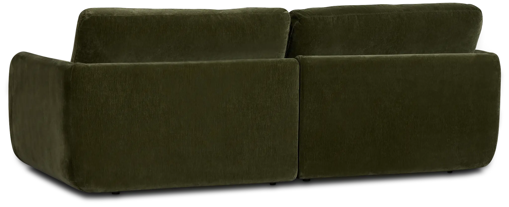 Jules Green Velvet 2 Piece Modular Sofa Jules Green Velvet 2 Piece Modular Sofa