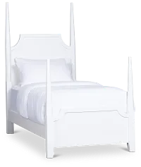 Carolina White Poster Bed