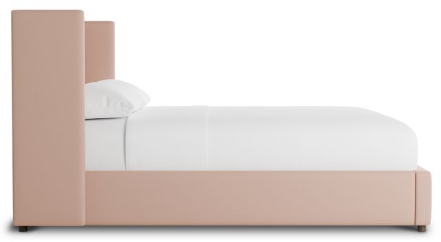 Captiva Joya Light Pink 48" Upholstered Shelter Bed