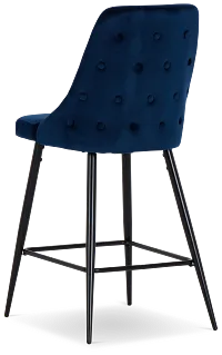 Cameo Dark Blue 27" Upholstered Barstool