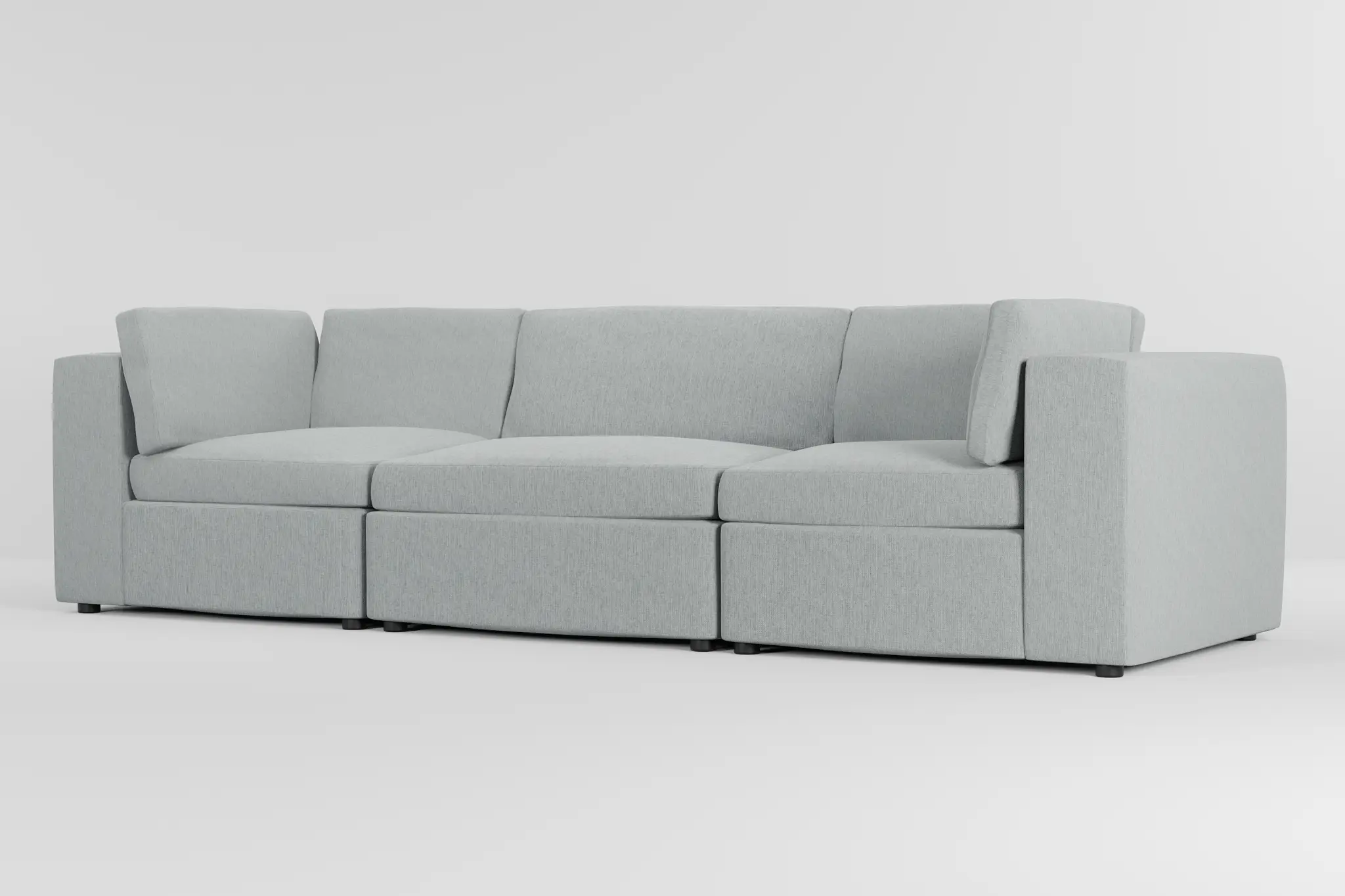 Destin Elevation Light Green Fabric 3-piece Modular Sofa Destin Elevation Light Green Fabric 3-piece Modular Sofa