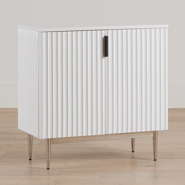 Surge White Two-door Cabinet