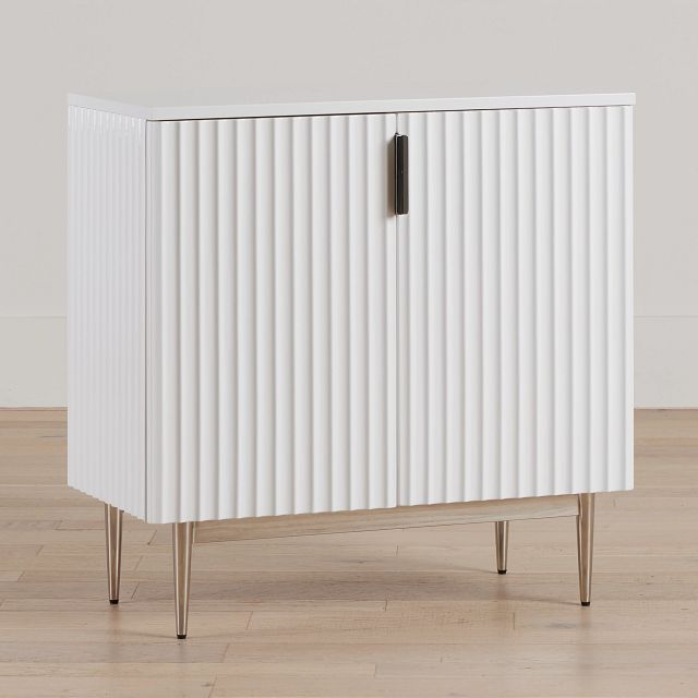 Surge White Two-door Cabinet