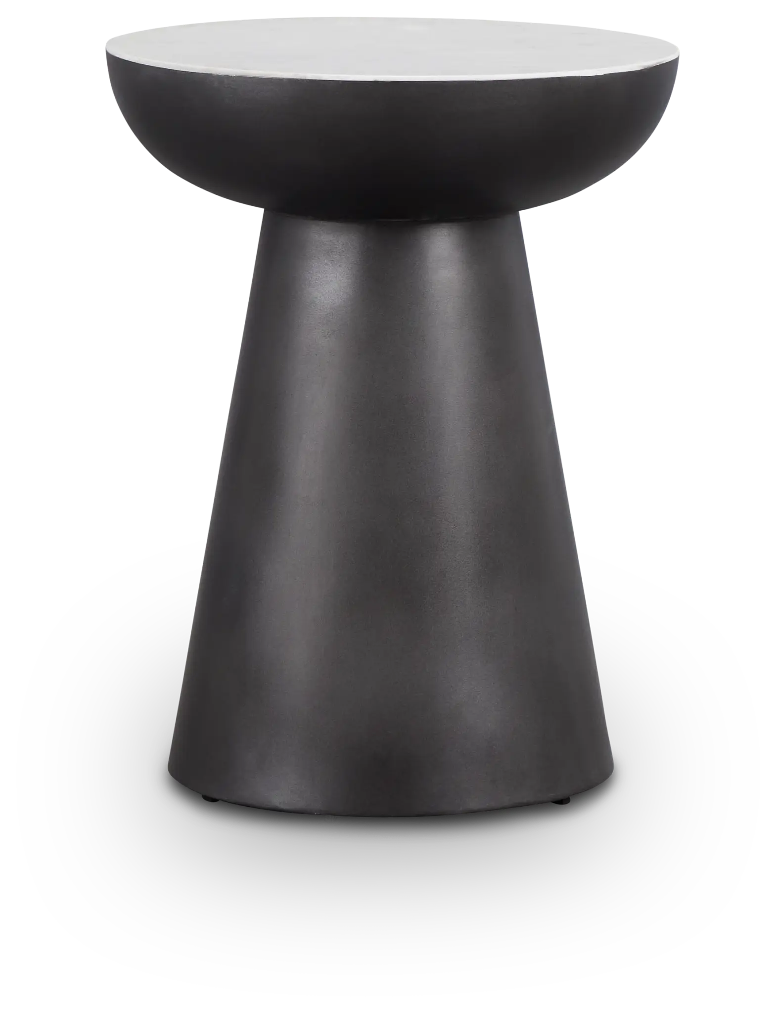 Darby White Marble Round End Table Darby White Marble Round End Table