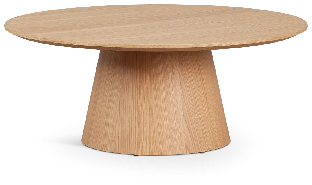 Nomad Light Tone Round Coffee Table