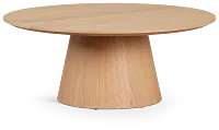 Nomad Light Tone Round Coffee Table