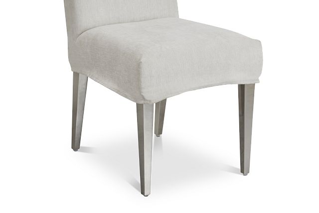 Jett Gray Slipcover Side Chair