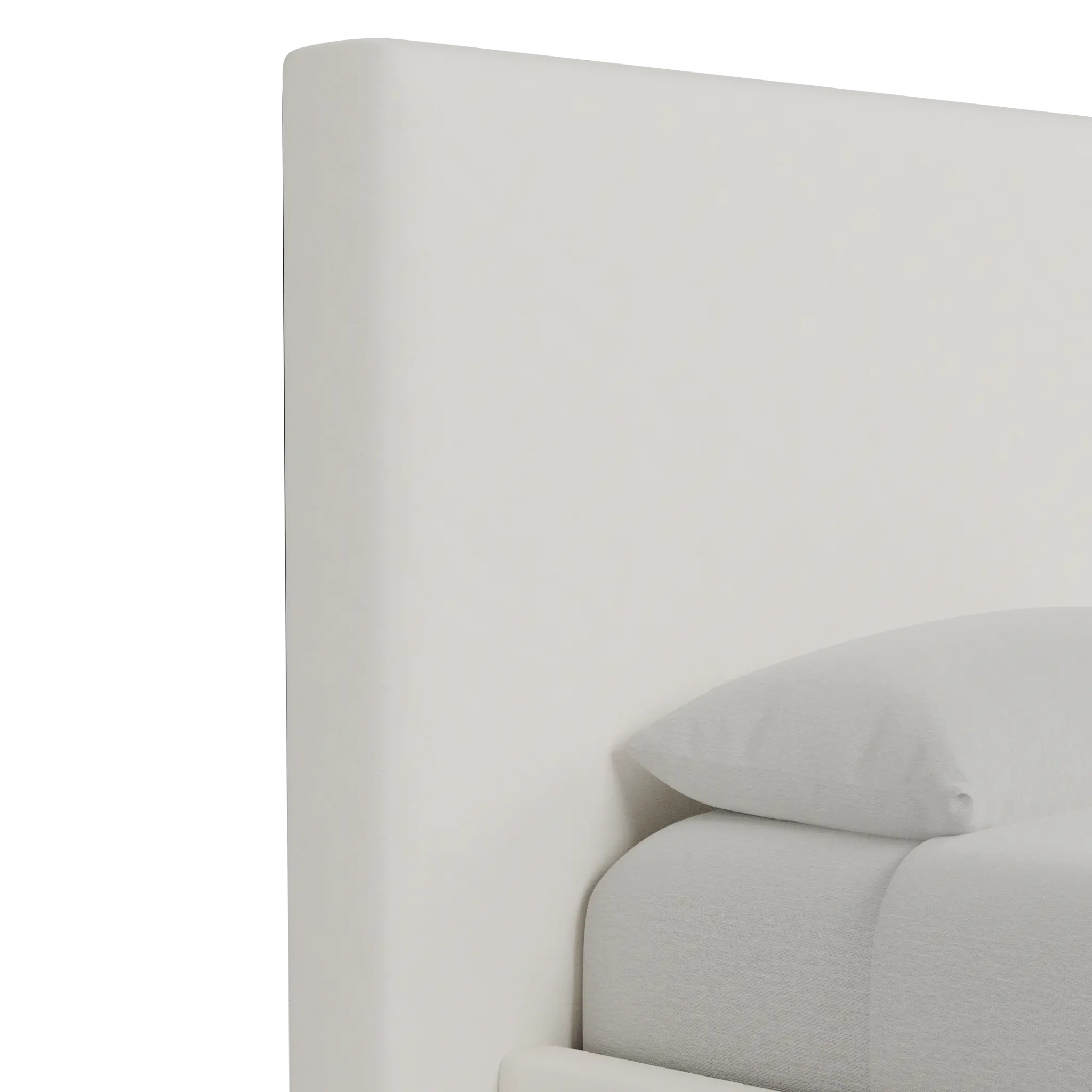 Grayton Gellar White 54" Upholstered Platform Bed Grayton Gellar White 54" Upholstered Platform Bed