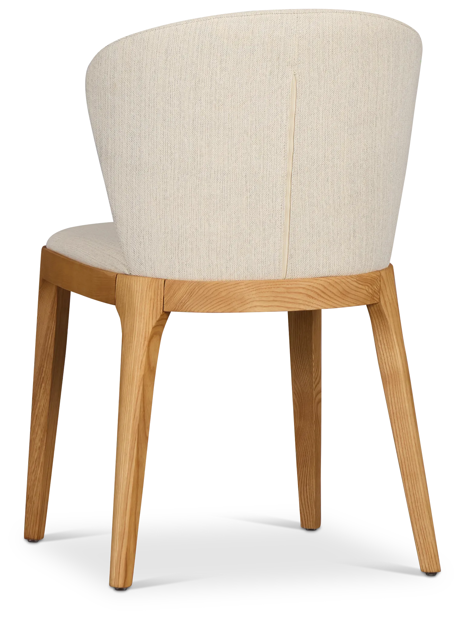 Nomad Light Beige Upholstered Side Chair With Light Tone Legs