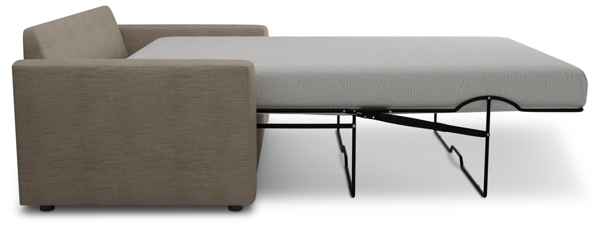 Siesta Victory Taupe Fabric Memory Foam Sleeper