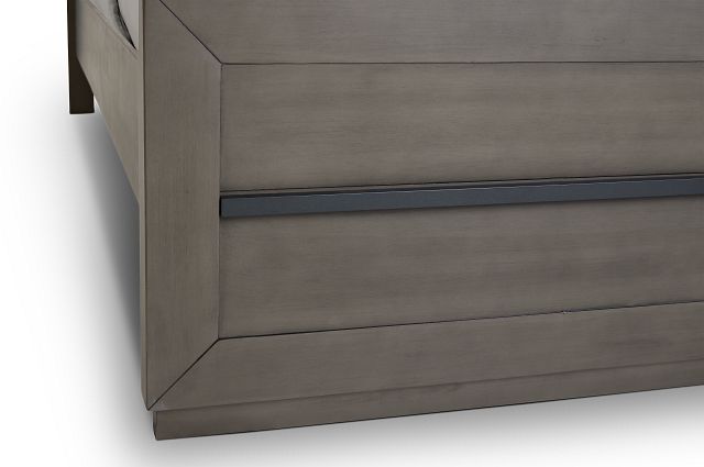 Zurich Gray Panel Bed