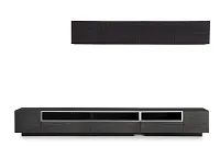 Vancouver 134" Dark Gray Dark Tone 6-piece Right Modular Entertainment Wall