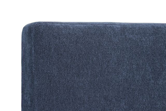 Emit Dark Blue Uph Panel Bed