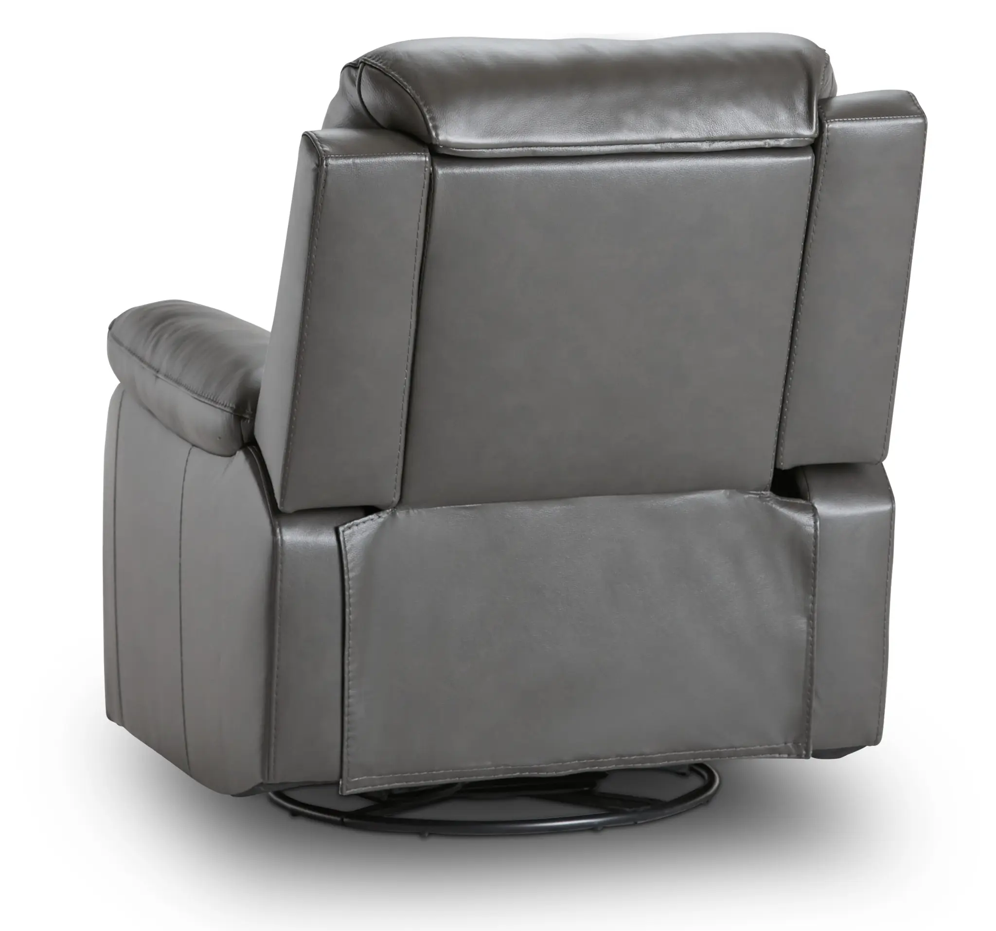 Mason Dark Gray Leather Power Swivel Glider Recliner Mason Dark Gray Leather Power Swivel Glider Recliner