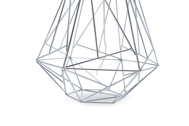 Cage Silver Table Lamp