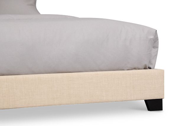 Flagler Beige Uph Panel Bed