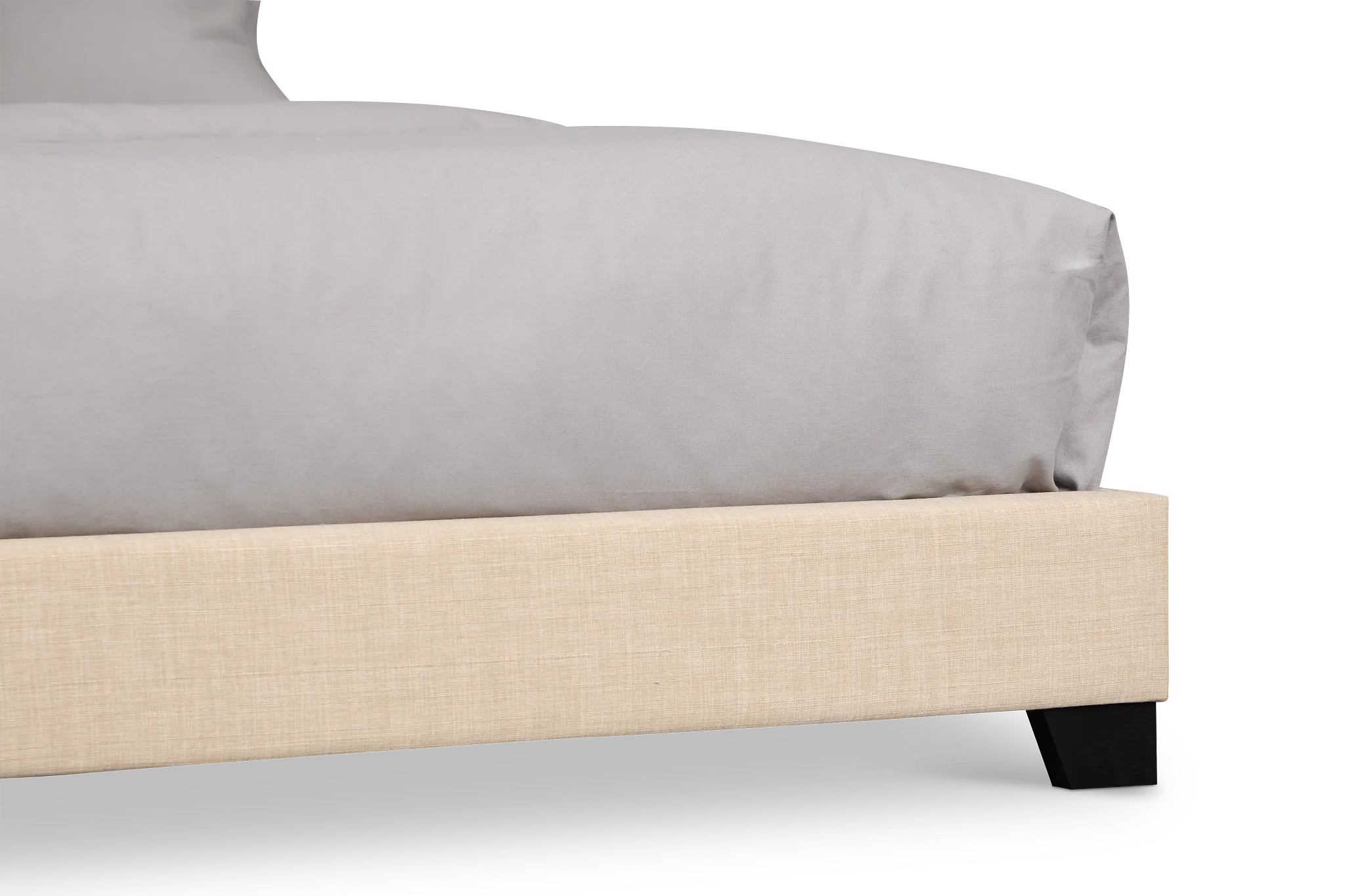 Flagler Beige Uph Panel Bed