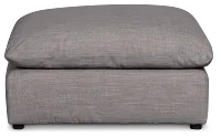 Serena Gray Fabric Ottoman