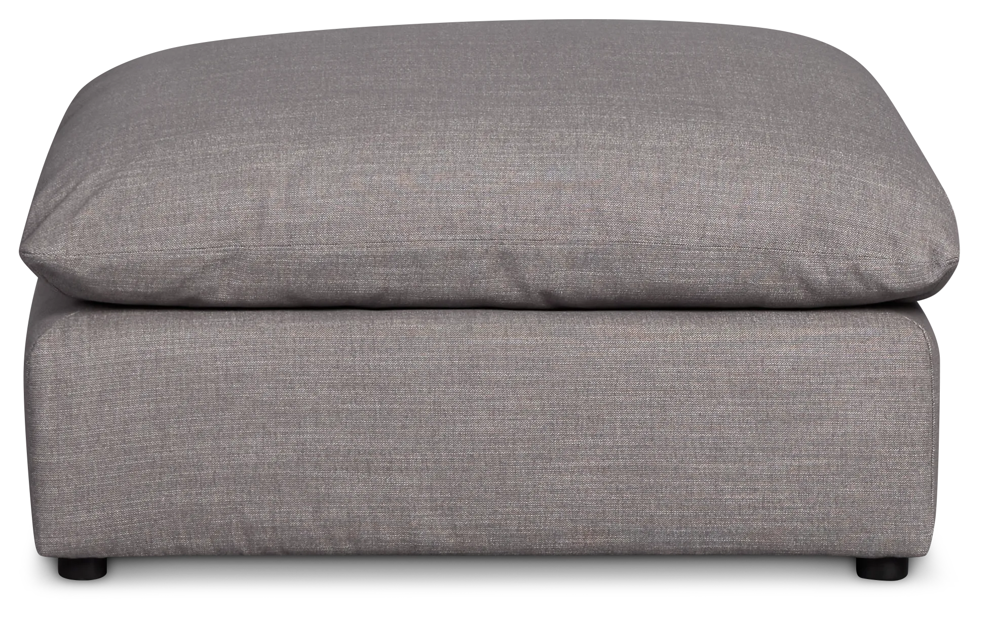 Serena Gray Fabric Ottoman