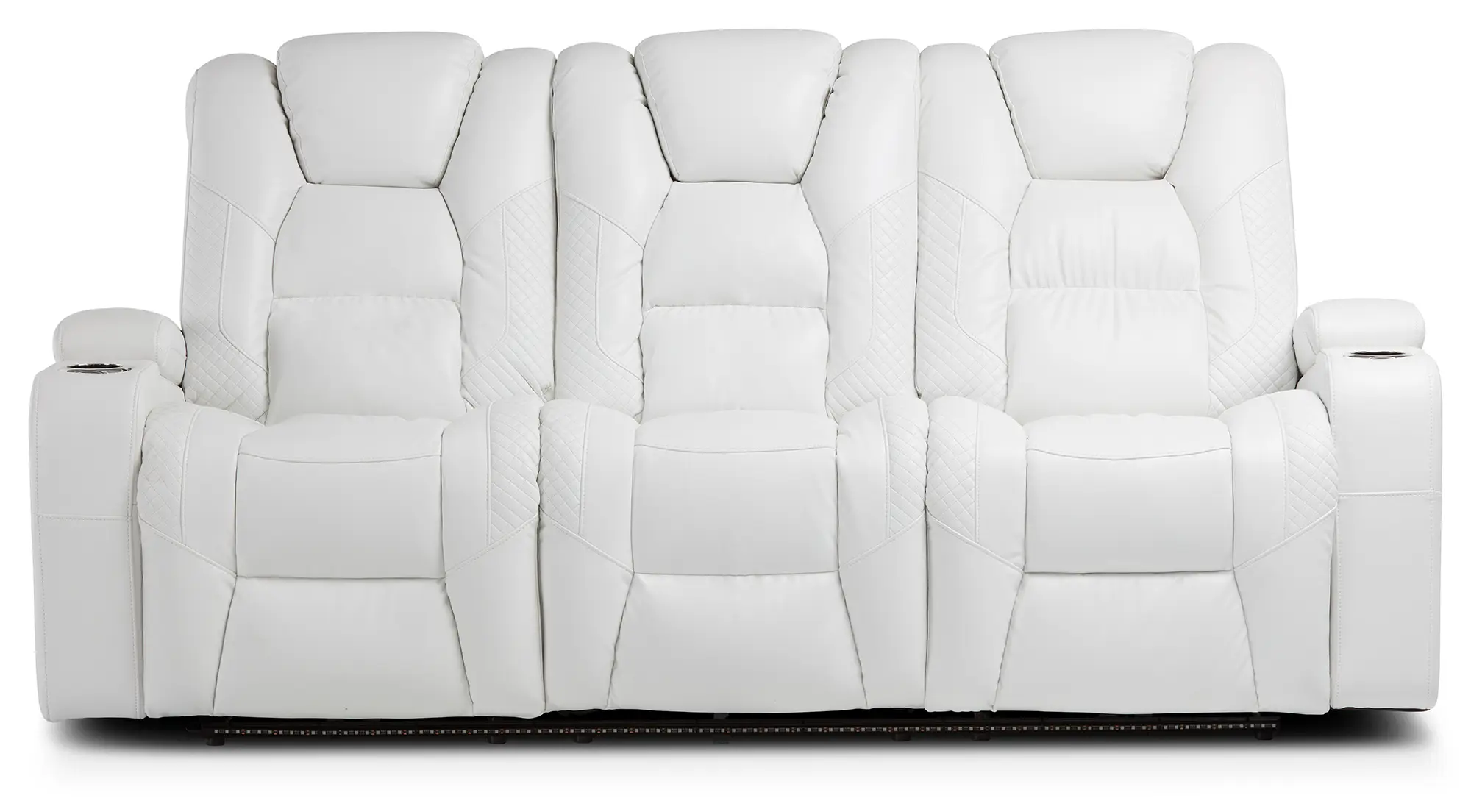 Troy White Micro Power Reclining Sofa Troy White Micro Power Reclining Sofa