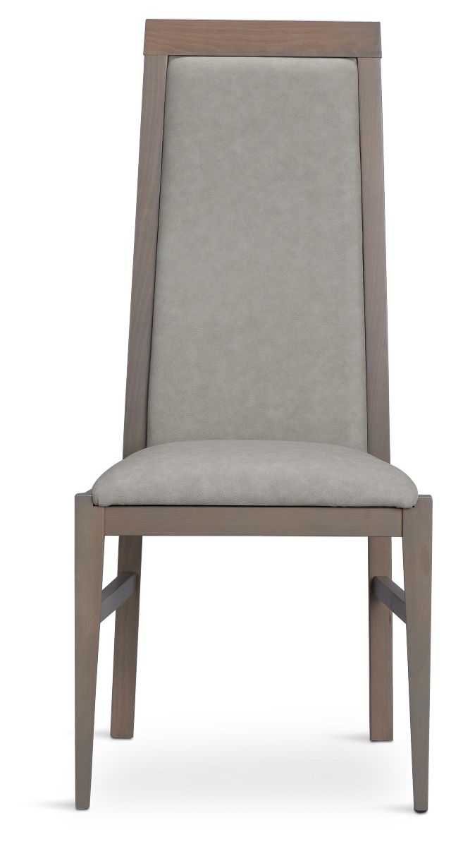 Lucca Gray Upholstered Side Chair