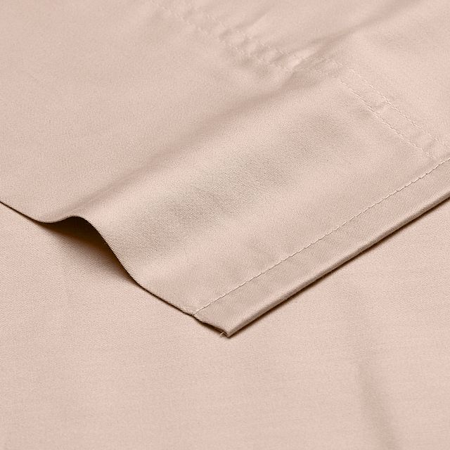 Cotton Sateen Pink 300 Thread Sheet Set (3)