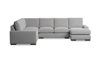 Edgewater Maguire Gray Medium Right Chaise Sectional