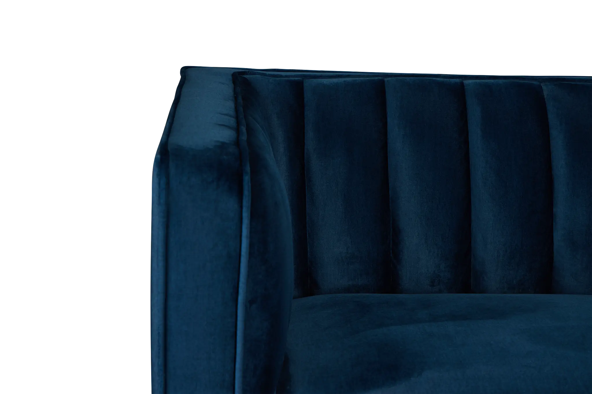 Bella Dark Blue Velvet Right Chaise Sectional Bella Dark Blue Velvet Right Chaise Sectional