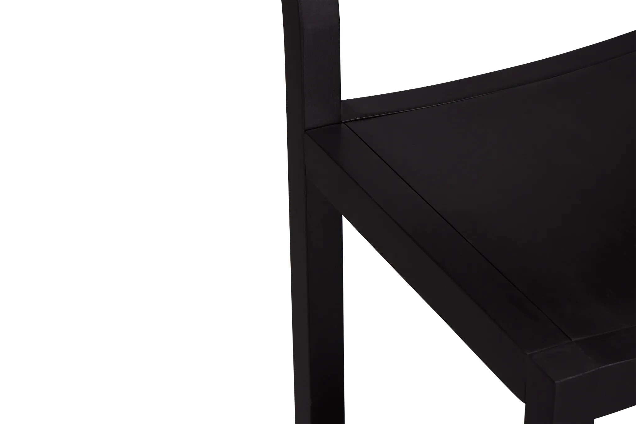 Denton Black Wood Side Chair