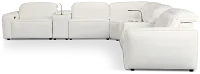 Tidal White Lthr/vinyl Large Triple Power Reclining Two-arm Sectional