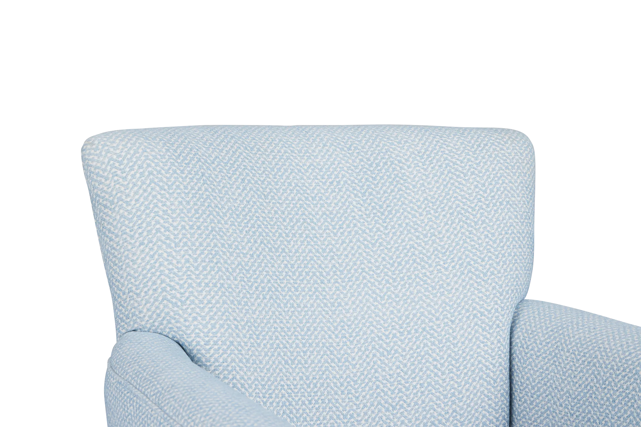 Harley Light Blue Fabric Swivel Accent Chair