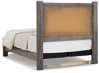 Salt Lake Gray Platform Bed