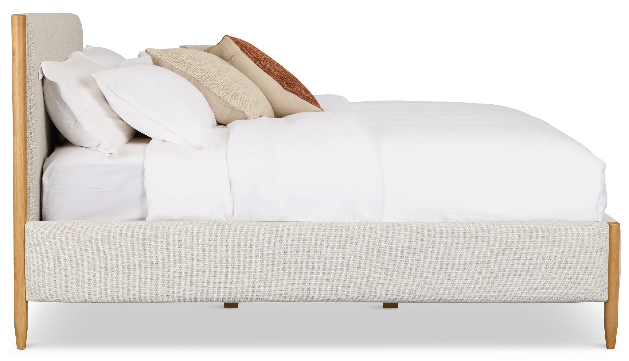 Stockton White Uph Panel Bed