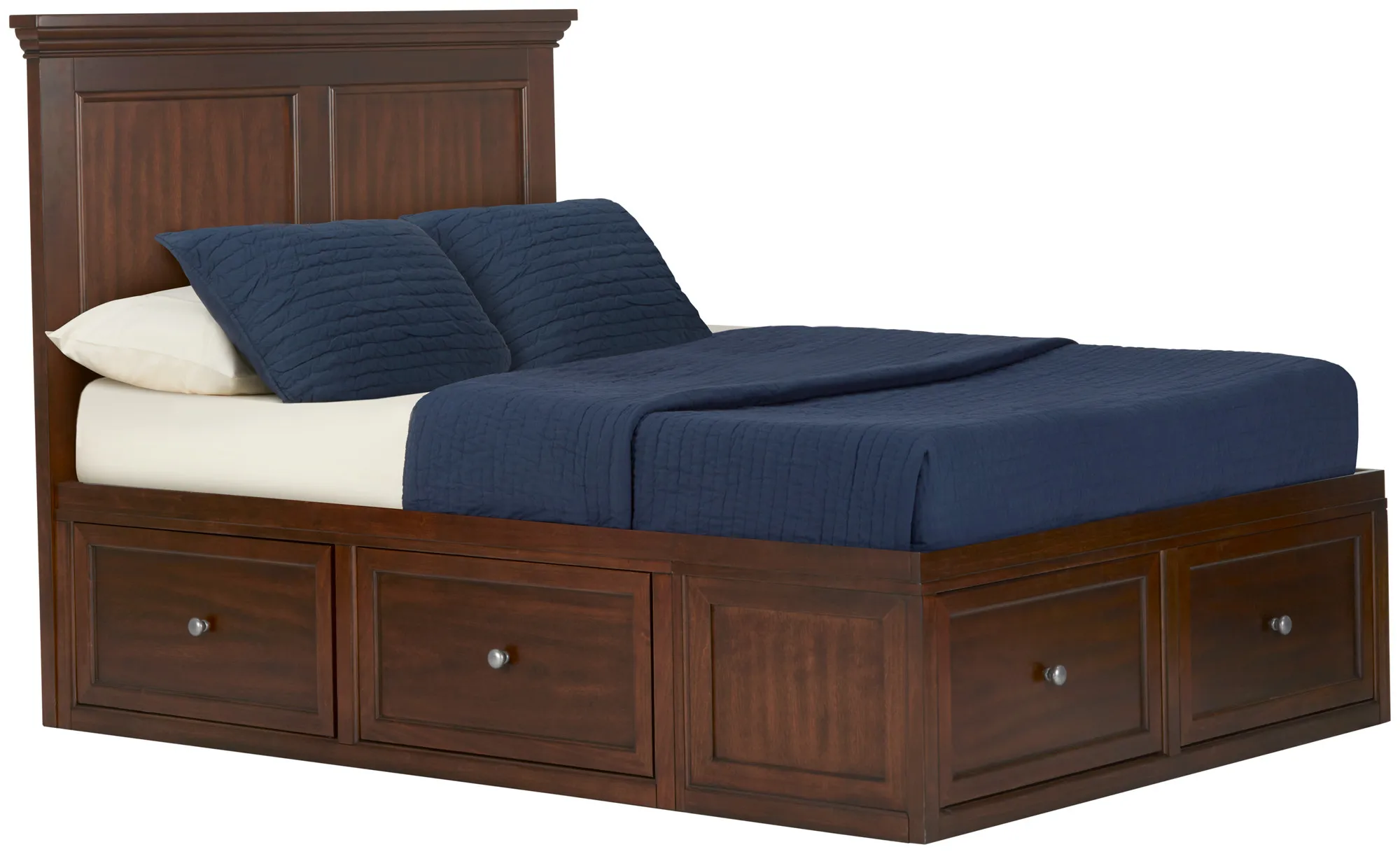 Spencer Mid Tone 6-drawer Platform Storage Bed