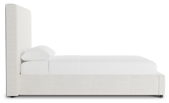 Grayton Maguire Ivory 54" Upholstered Platform Bed