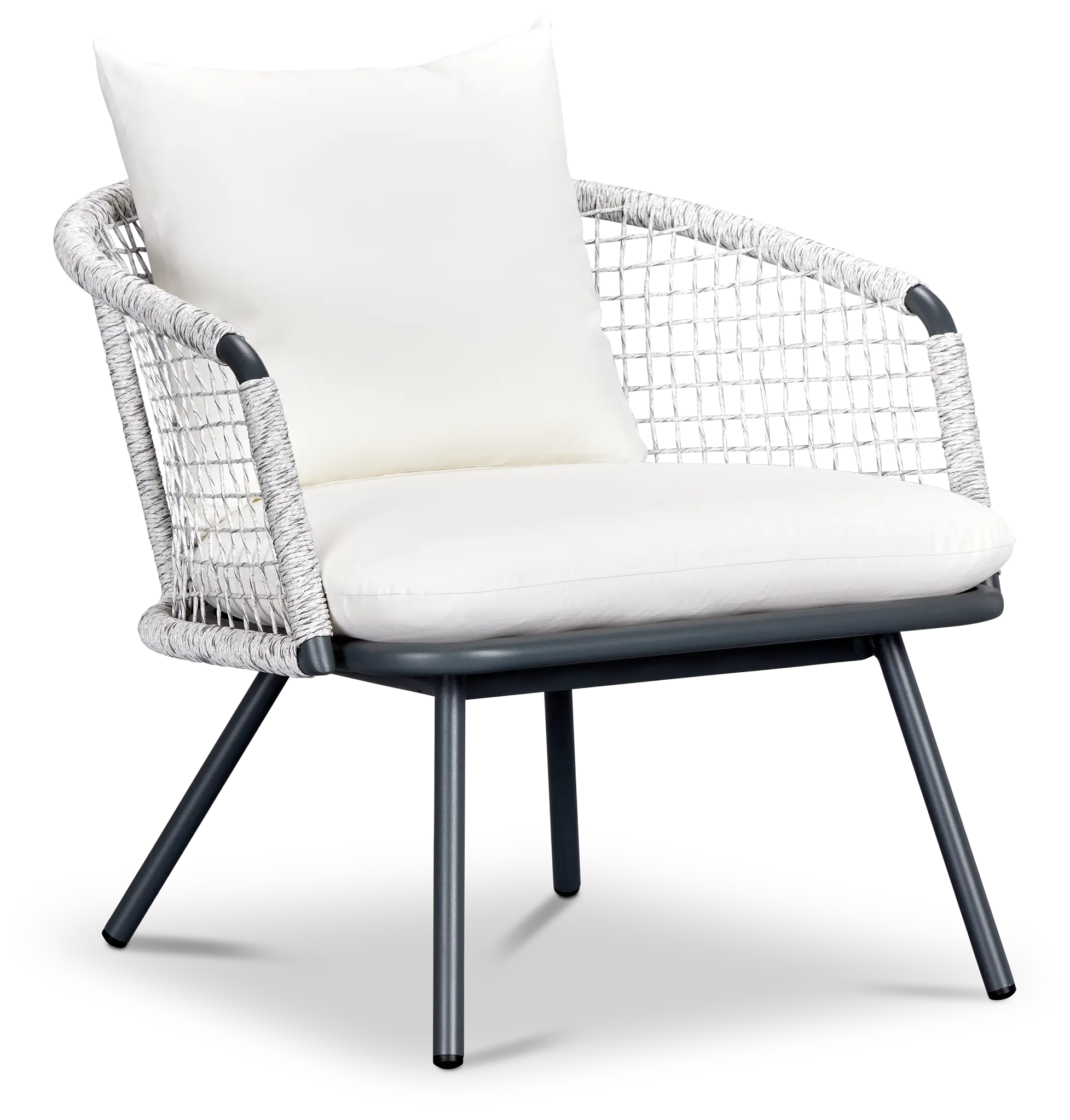 Malaga Gray White Arm Chair Malaga Gray White Arm Chair